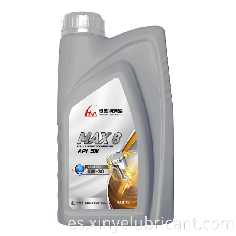 Hengmei Brand 0w20 Uso de aceite de motor de aceite de motor totalmente sintético para automotriz